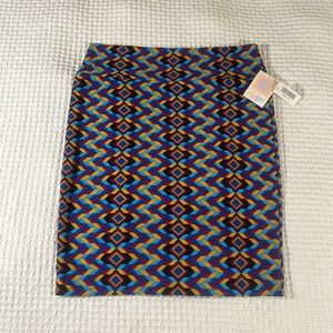 LuLaRoe Women’s Cassie Pencil Skirt/Size:3XL /Color: Multi-Abstract Print (NWT)